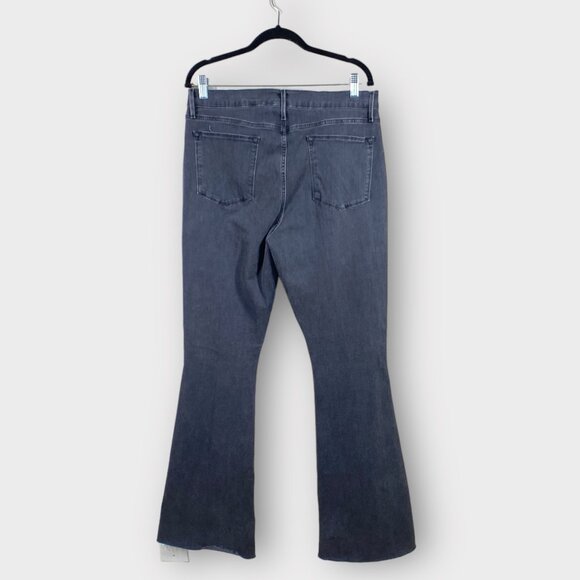 NWT Frame Denim Le High Flare Jeans High Rise Flared Leg Black, size 33 - Picture 6 of 8